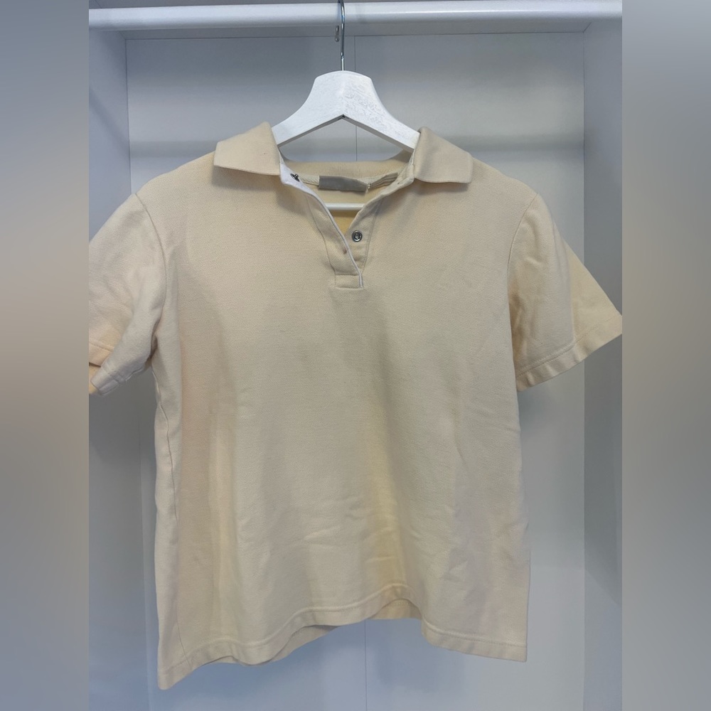 Basic Editions Yellow Collared Shirt